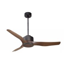 Klassfan - Modulo De Ventilateur Dc De Plafond Sans Lumière Gris Basalte Et Bois Idéal Pour 25 À 40 M² Kldc1p4