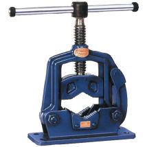 Ridgid – Torno de tubo plegable 1/8" a 2" – Hierro fundido de alta resistencia – Asa mordaza y ganchos