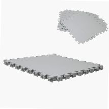 Pavimento Per Piscina Grigia 50x50cm Spessore 3mm 9 Pezzi Werka Pro