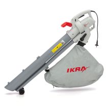 Ikra Aspiratore Soffiatore Trituratore Elettrici Ibv 3000 3in1, Velocità Di Soffiaggio 240 Km/h, Regolazione Variabile Della Velocità