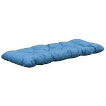 Ambientehome - 2-sitzer-sitzkissen Ca 120 X 50 X 8 Cm, Bankauflage, Blau/grau
