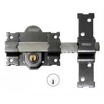 Cerrojo 11B pintado llave/llave – Metal – 80 mm x 40 mm x 20 mm – Interfer
