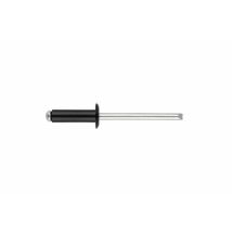 Niete Mit Schwarzer Lackkopf, Rund - Aluminium 4 X 10 9005 - Packung Mit 500