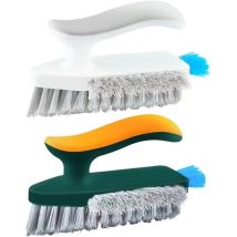 Set Mit 2 Komfortablen Scheuerbürsten Mit Steifen Und Flexiblen Borsten, Sehr Langlebig, Für Bad, Dusche, Waschbecken, Teppich Und Boden