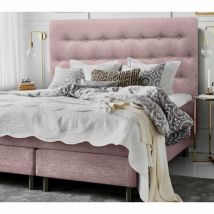 Cabecero De Cama Tapizado Antimanchas Paris 12070 Rosa