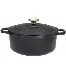 Cacerola Redonda Esmaltada Negra Sublime 24cm - Puc472401 Chasseur