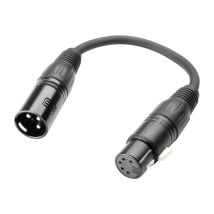 Adaptador Xlr 3p Macho A Xlr 5p Hembra