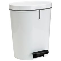 Cestino A Pedale Denox Bianco Rettangolare 25 L