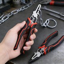 Lot De 2 Pinces Diagonales Multifonctionnelles Et Pinces À Bec Aiguille, Fonction De Coupe Latérale De 21 Cm, Coupe Fil Avec Poignée Ergonomique Pour 