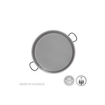 Paella En Acier Poli Pour Induction Et Vitroceramique Ø36cm (7 Personnes). Vaello