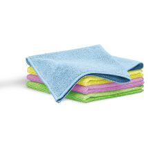At-3883 Lot 4 Torchons De Cuisine Microfibres, Lavette Nettoyant Doux, Absorbants Xxl Multicolore - Blaumann