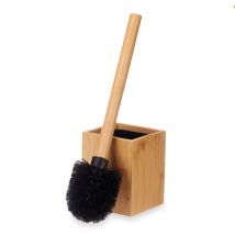 Toilettenbürste aus Bambus – 10 x 10 x 36 cm – umweltfreundlich, langlebig, elegantes Design