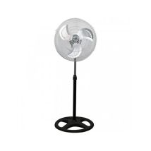 Ventilador De Pie Industrial De Altura Regulable (75w Aspas De Ø45cm Y 3 Velocidades) Ip20 Color Negro