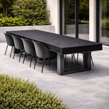 Copertura Per Piano Tavolo - Nero L 300 X P 100 X H 10 Cm Titanium