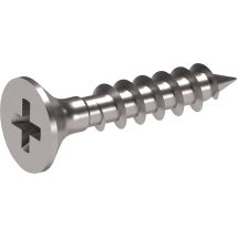 Italiana Ferramenta Kimana Befestigungsschrauben, Möbelmontage Holzschrauben Verbindungselemente, Hohe Stabilität, Stahl Vernickelt, 3,5 X 18 Mm, 4 
