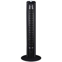 Ventilador torre Jata 45W – 75 cm – 3 velocidades – Oscilante – Mando a distancia