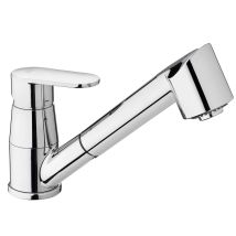 Paffoni - Grifo Monomando Fregadero Con Ducha Extraíble Candy Ca183cr Cromo