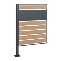 Estexo - Gartenzaun Mülltonnenbox Zaunelement 120 Cm Garten Sichtschutz Zaun Verkleidung