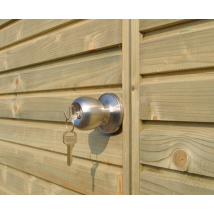 Alpholz Gerätehaus Qb (optional Mit Schleppdach Gartenhaus Aus Holz In Grün, Holzhaus Mit 28 Mm Wandstärke, Blockbohlenhaus Mit Montagematerial 