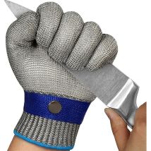 Lablanc Schnittschutzhandschuhe Aus Metall Zum Schneiden Und Fällen Mit Kettensägen, Arbeitsschutz, Handschutz, Größe 22,5 Cm