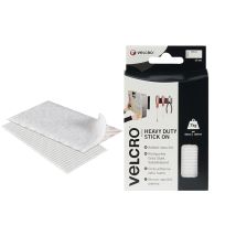 Velcro - Brand 60240 Brand Heavy-duty Stick On Strips (2) 50 X100mm White Vel60240