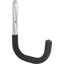 Mottez Wandhaken – Tragfähigkeit 90 kg – Durchmesser 2,5 cm – Höhe 24 cm – Breite 15 cm – Tiefe 2 cm – Schwarz