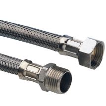 Flessibile In Acciaio Inox Maschio 1/2 Femmina 1/2 Lunghezza Cm 40