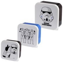 Puckator - Set Di 3 Contenitori Per Alimenti, Scatole Porta Pranzo, Merenda - Piccolo, Medio E Grande - The Original Stormtrooper - Licenza Ufficiale
