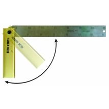 Nobex Klapp-Gehrungswinkel 300 mm – Klinge aus rostfreiem Edelstahl – Aluminium – Winkelpräzision +/- 0,05°