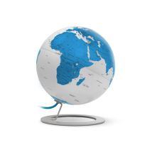 Globe Lumineux Atmosphere Nr-0324igwt-gb, Turquoise, 25 Cm De Diamètre, Métal/chrome