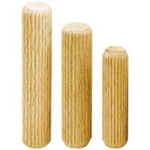 Buchen-Riffel-Dübel 10 mm x 40 mm – Holzverbinder aus Buche – 460 Stück pro kg