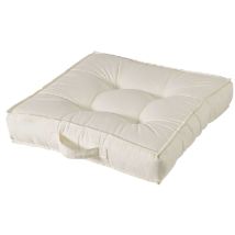 Fabotex - Quadratkissen In Gepolsterter Baumwolle 50x50 Cm Mit Wohnzimmergriff - Beige