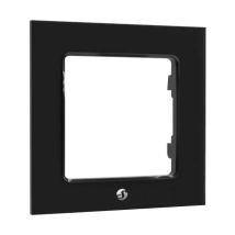 Shelly Einzelschalterrahmen schwarz 80 x 80 x 10 mm für Shelly Wandschalter