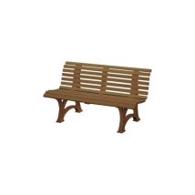 Banco Da Giardino Helgoland 3 Sedili Lunghe 1500 Mm Marrone