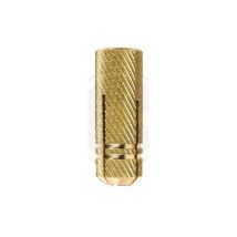 Taco de latón M8x28 mm – 100 unidades – Abrazaderas para tuberías de lluvia – Alta elasticidad – Diámetro tornillo 8 mm