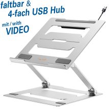 Mywall Ergonomic Laptop Stand Ht17l, Support Pour Ordinateur Portable, Support Pour Ordinateur Portable Et Macbook Compatible Avec 11 - 17 Pouces, 