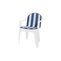 Cojín lumbar bajo doble costura azul – 60% poliéster 40% algodón – Espesor 2 cm – Dimensiones 80 x 42 cm – 8 unidades
