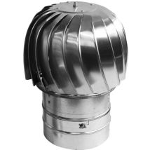 Toit De Cheminée En Acier Inoxydable Avec Extracteur D'Air, Diamètre 130 Mm
