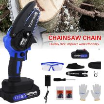 Briefness - Brushless Motor Portable Electric Chainsaw For Trim Shrubs/wood Cutting Garden