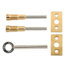 Yale - Locks 8013 Dual Screw Window Lock Brass Finish Pack Of 2 Yalv80132pl