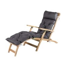 Ambientehome, Cuscino Per Sdraio, Ca. 195 X 49 X 10 Cm, Cuscino Imbottito, Grigio, Edizione 20070