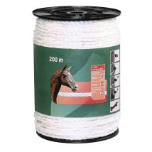 Ako Agrartechnik - Kerbl Corda 200x6mm Elettrorecinzioni Topline Per Recinti Da Pascolo E Reti Elettrificati