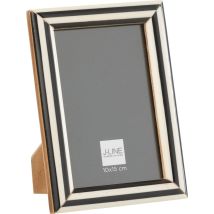 Portafoto 10x15 cm Legno Nero Bianco – 10.5 x 13 x 18 cm – JOLIPA