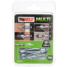 Molly - M101010-xj Nuovo Multi 10mmx60mm X10, Grigio, Set De 10