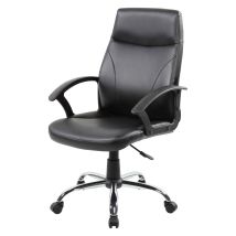 Serena - Bürostuhl Macquarie, Chefsessel Mit Armlehnen, Ergonomischer Bürostuhl, Schwarz, Cm 60x59h100/110