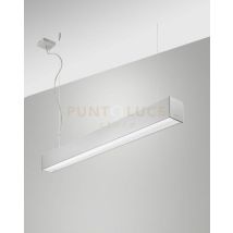 Turner Sospensione Alluminio Led 29w 3000k 3470lm Prismatic Ip40 Dimmerabile Dali 100cm