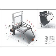 Écran De Protection Pour Tours À Métaux - Protection Contre Les Copeaux Et Le Liquide De Refroidissement Tecnopiu Pto 12/045