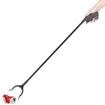FX-TOOLS Müllgreifer 82 cm – Abfallgreifer aus schwarzem Kunststoff – Ideal für Gartenreinigung – Ergonomischer Griff – Leicht und stabil
