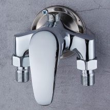 Mitigeur Douche Ensemble Robinet De Salle De Bain Chauffe-eau Solaire Mitigeur En Laiton Exposé D'Eau Chaude Et Froide G1/2 "interrupteur De Douche