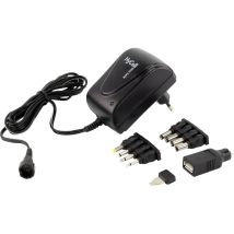 Hycell - 1201-0008 Alimentatore A Spina Regolabile 3 V/dc, 4.5 V/dc, 5 V/dc, 6 V/dc, 7.5 V/dc, 9 V/dc, 12 V/dc 1500 Ma 18